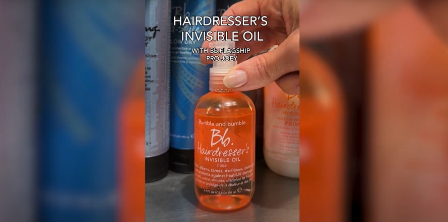 Hairdresser's Invisible Oil Frizz Reducing Hair Oil Bumble and