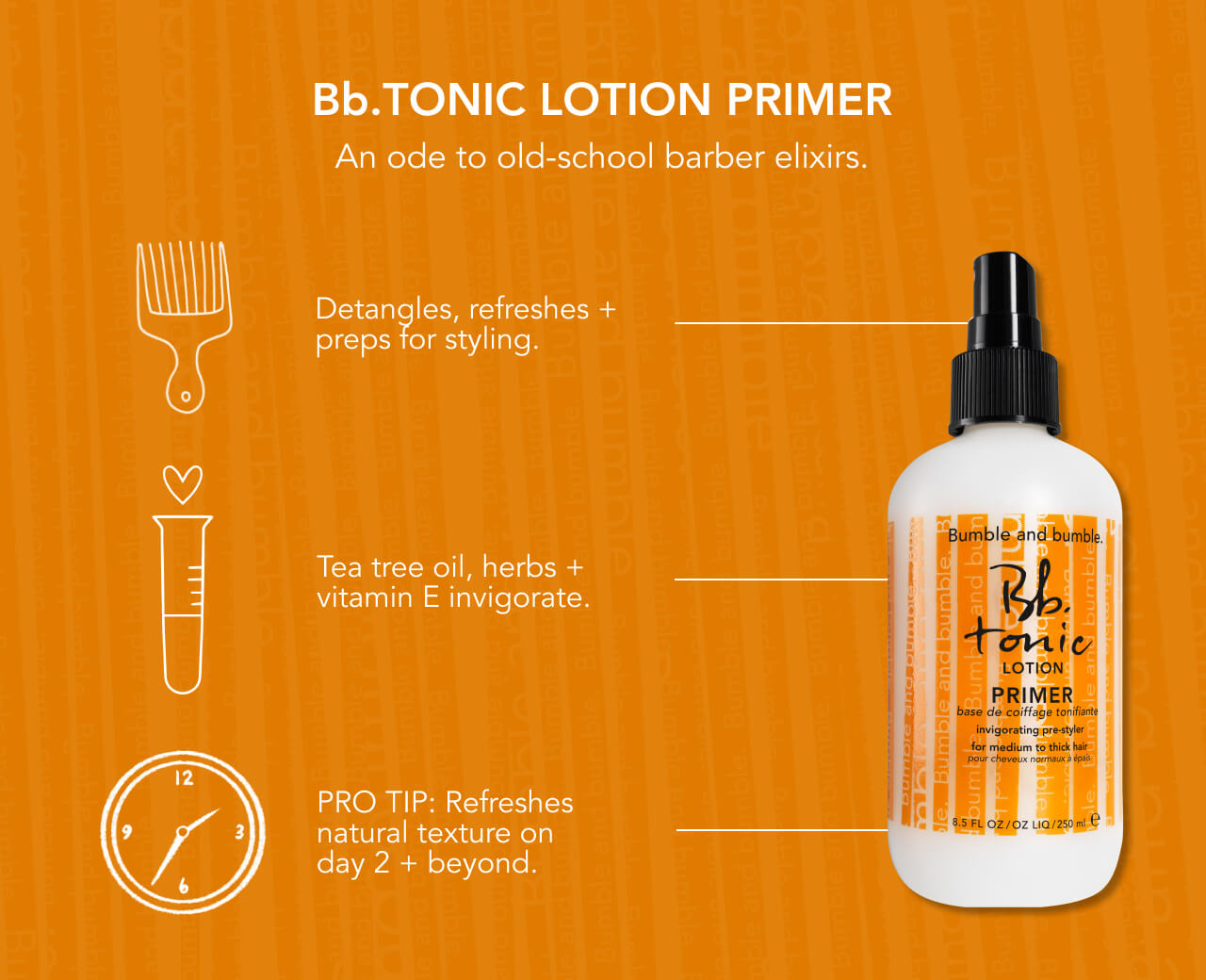 Tonic Lotion Tea Tree Oil Hair Primer 