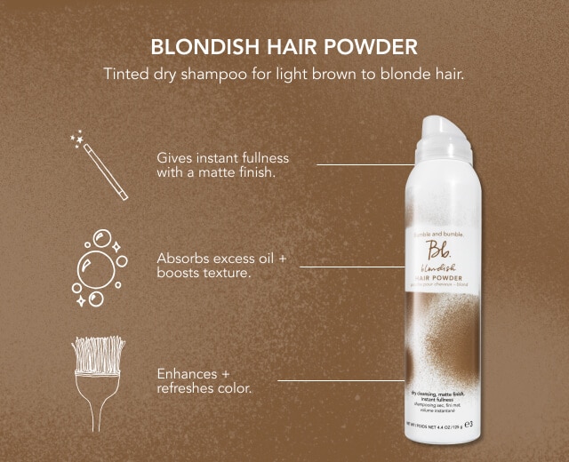 Blondish Hair Powder Tinted Dry Shampoo